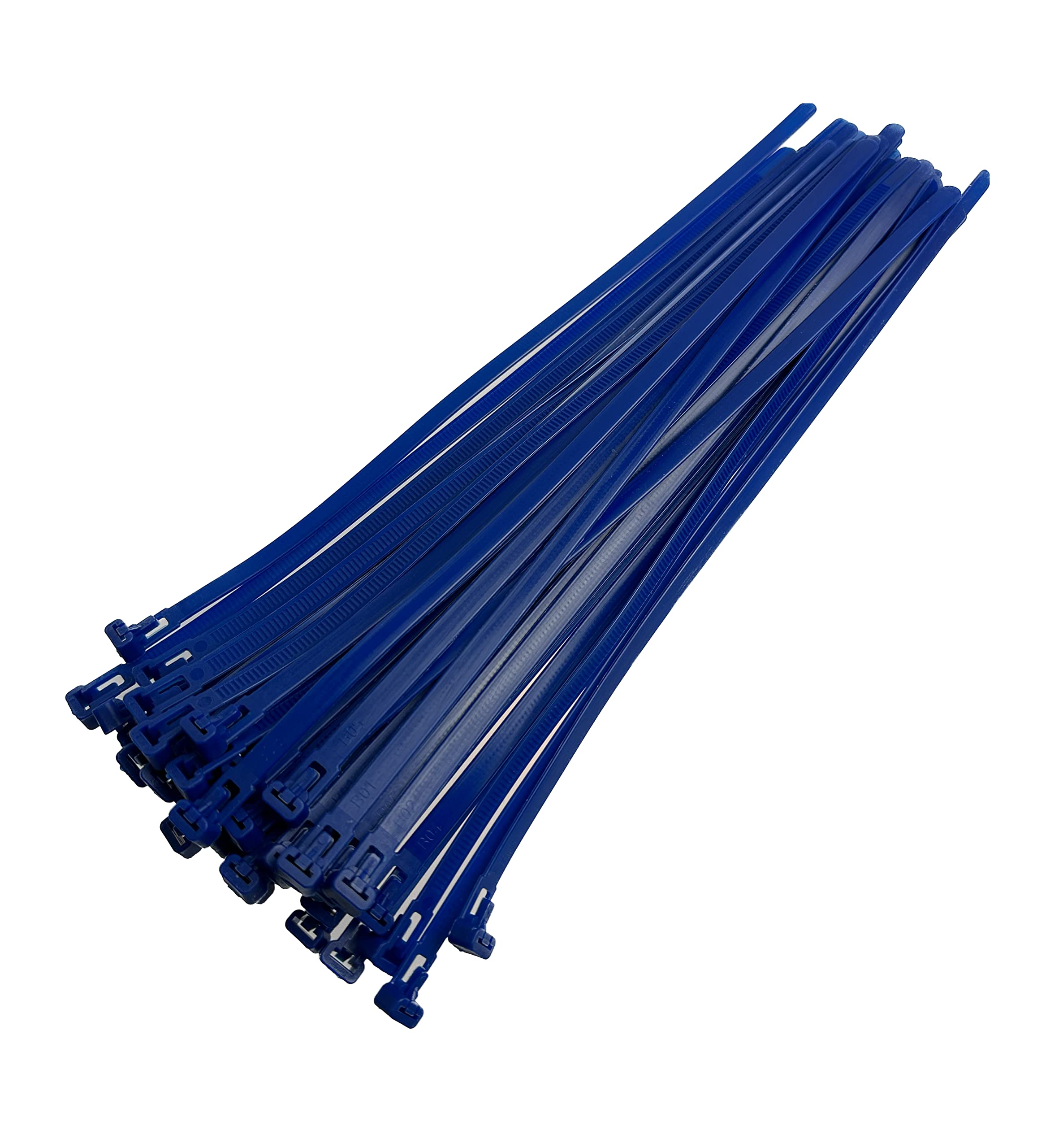 Blue Releasable Cable Ties 7.2mmx300mm, 50 Pieces