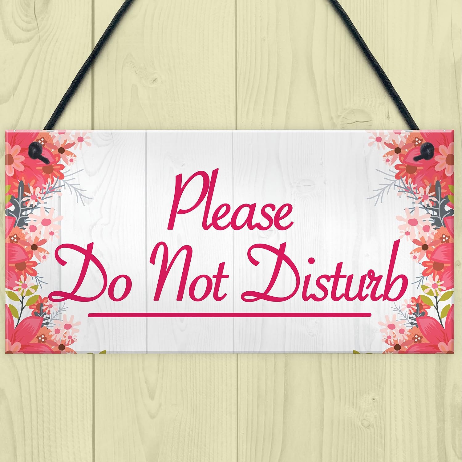 Red Ocean Please Do Not Disturb Therapist Hotel Privacy Hanging Plaque Home Door Gift Sign, 200x100mm - Image 3