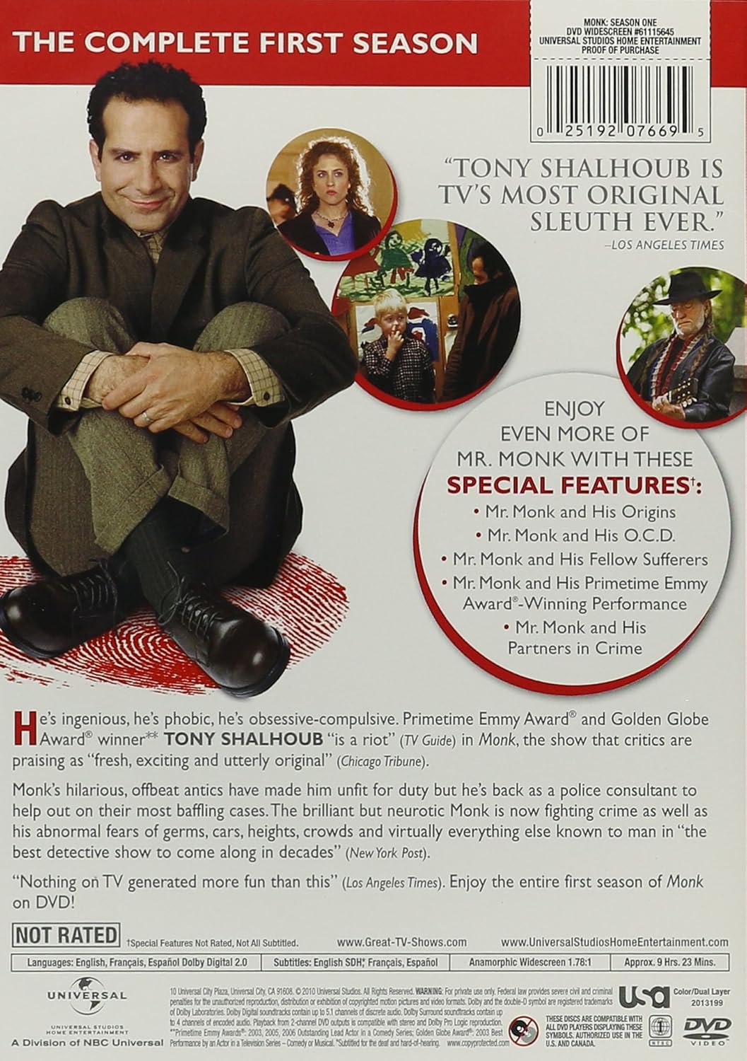 Amazon Com Monk The Complete Series Tony Shalhoub Jason Gray Stanford Ted Levine Traylor Howard Movies Tv