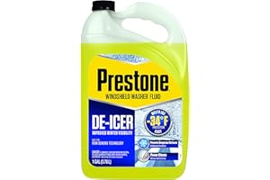 Prestone AS253-6PK De-Icer Windshield Washer Fluid (for Temperatures as Low as -34F), 1 Gallon, 6 Pack