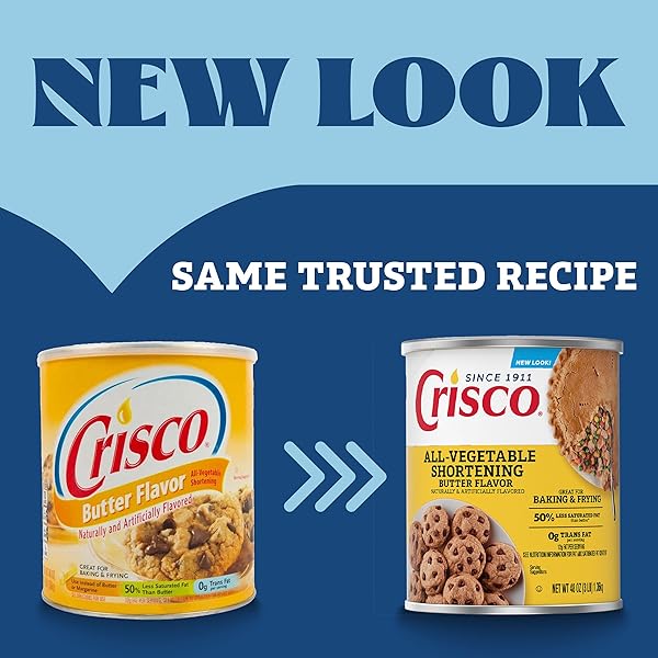 CRISCO BUTTER FLAVOR ALL-VEGETABLE SHORTENING, 48 OUNCE