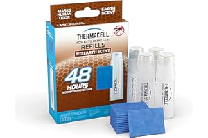 Thermacell Mosquito Repellent Refills; Earth Scent; Compatible with Any Fuel-Powered Thermacell Repeller; Highly Effective, Long Lasting, No Spray or Mess; 15 Foot Zone of Mosquito Protection
