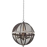 Kalco 7041FG Coronado 6-Light Oval Chandelier, Florence Gold Finish