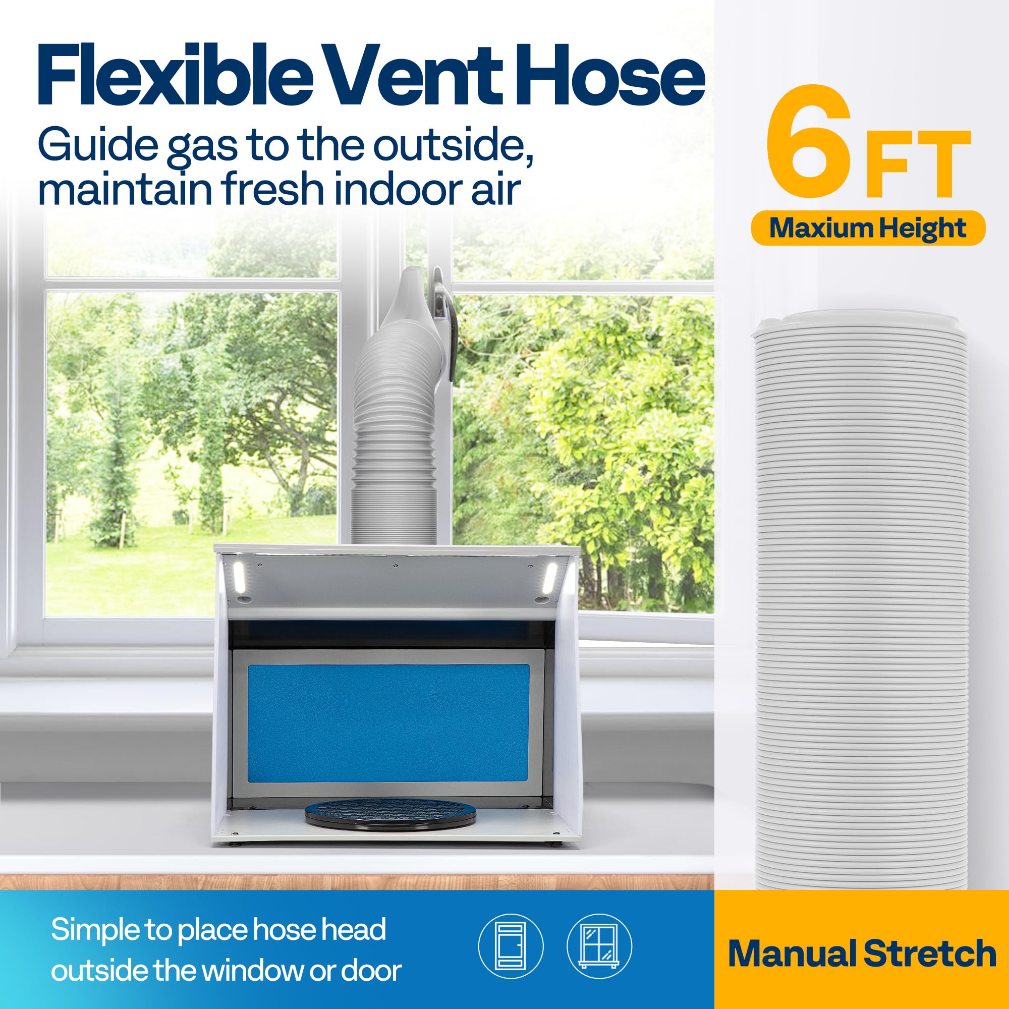 VIVOHOME Dual Fans Airbrush Paint Spray Booth with 4 LED Lights Turn Table and Filter Hose, Portable Airbrush Booth for Painting Model Craft Black