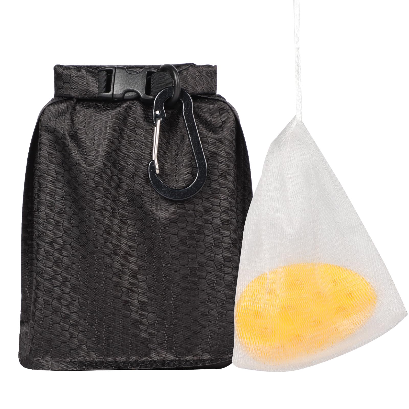 Waterproof Travel Soap Case with Mesh Bag & Quick Dry Soap Holder
