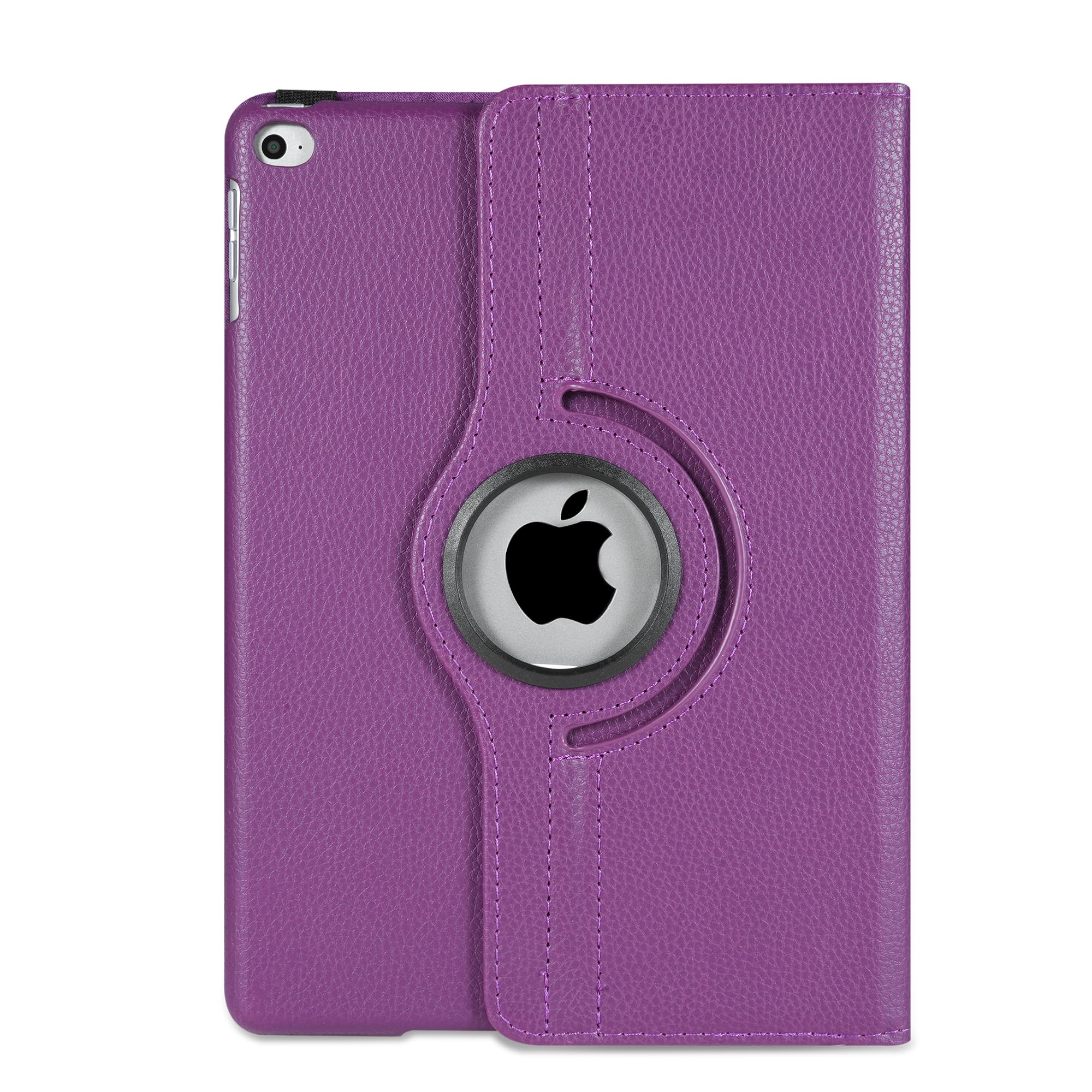 360° Rotate Stand Cover For Apple iPad Air 1 Air 2 iPad 9.7 2017/2018 5th and 6th Generation (Purple)