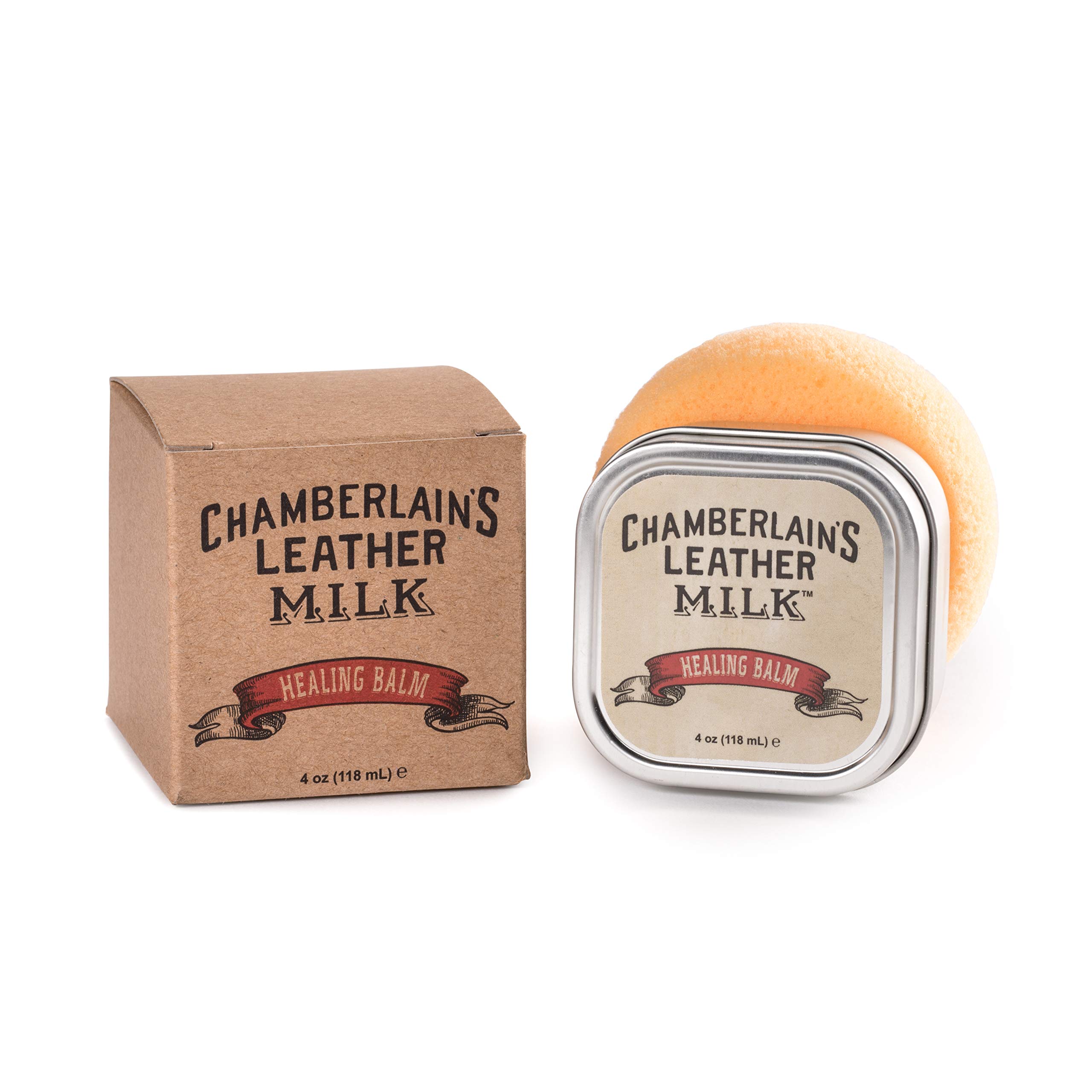 Chamberlain's Leather Milk Healing Balm - All-Natural Non-Toxic Deep Conditioner for Dry Cracked and Scratched Leather Made in the USA