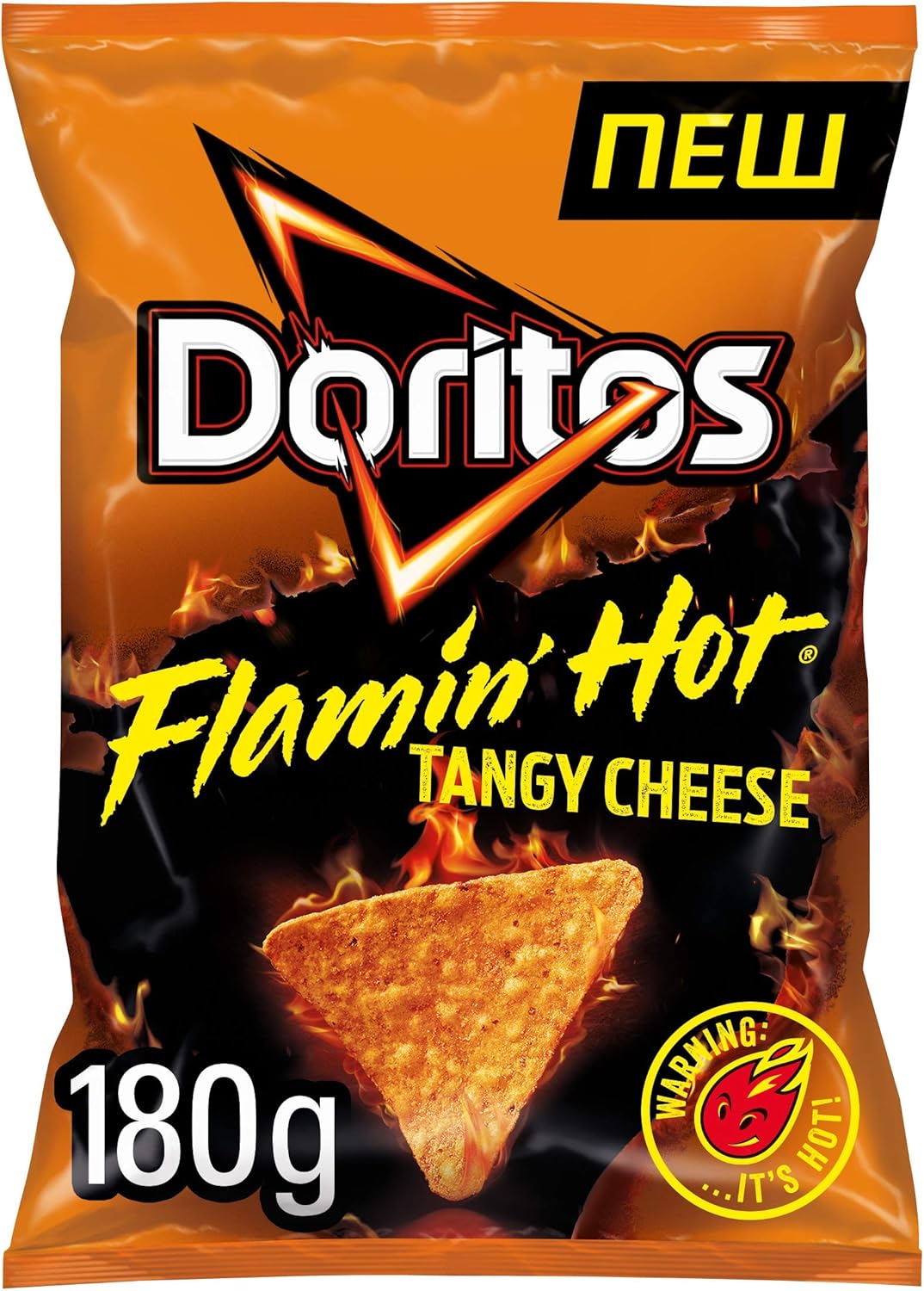 Doritos Flamin' Hot Tangy Cheese Tortilla Chips, 180 g (Pack of 12) £1.