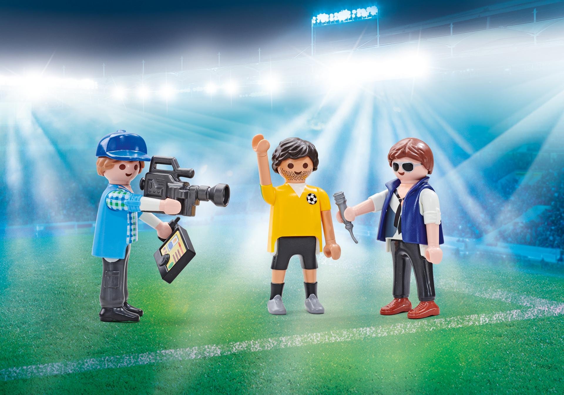PLAYMOBIL 9825 TV team at interview (foil packaging)