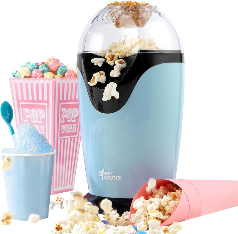 Giles & Posner Electric Popcorn Maker 1200 W Blue