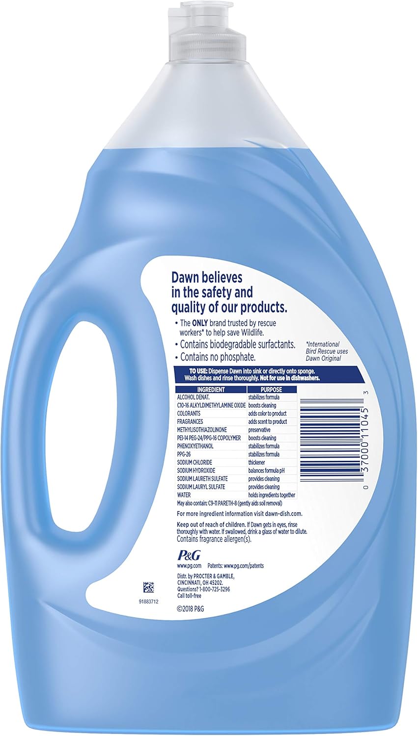 Dawn Ultra Dishwashing Liquid Dish Soap, Original Scent, Refill Size, 2 Count, 56 Oz.(Packaging May Vary): Health & Personal Care