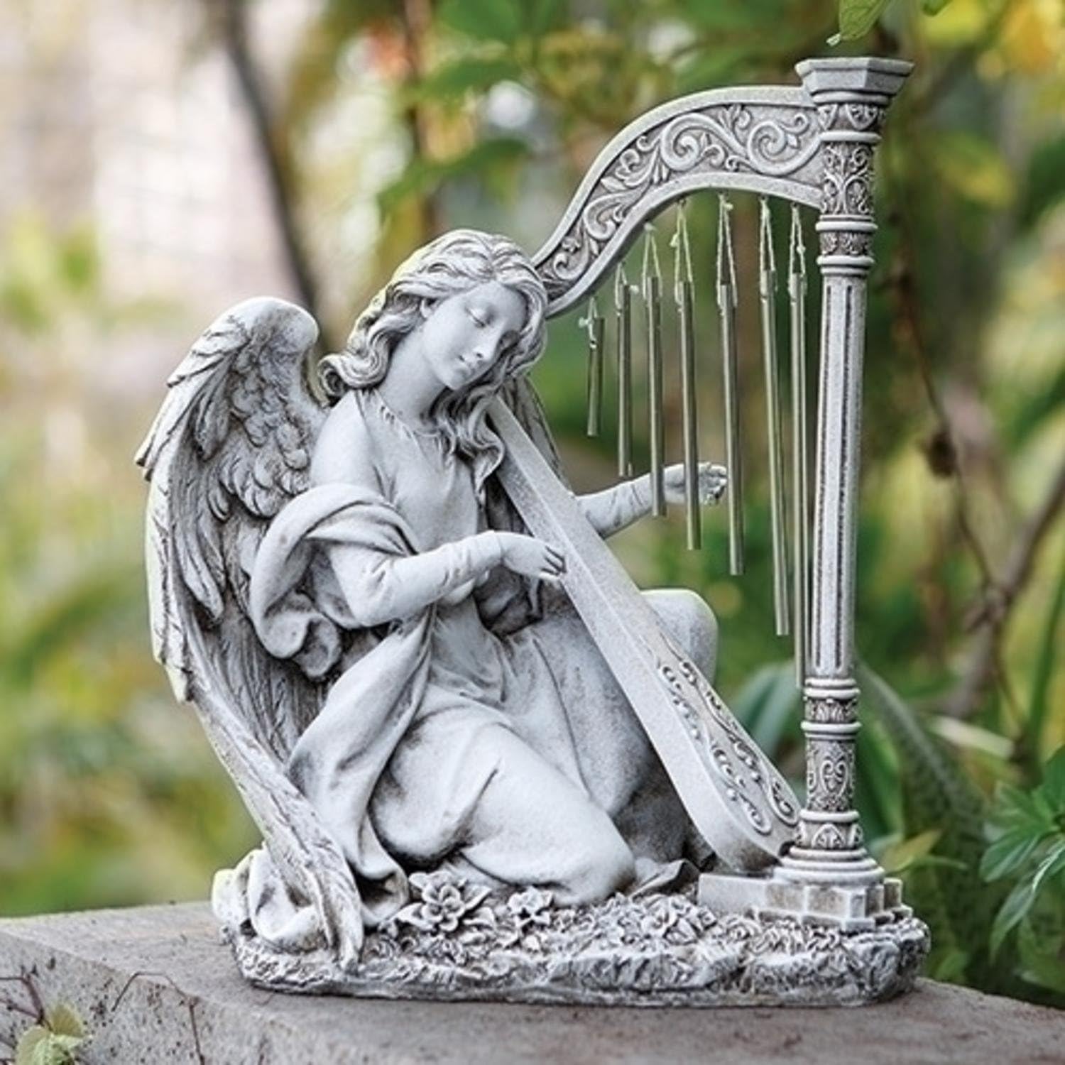 Best Harp Garden Statue