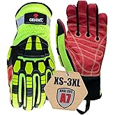 Cestus 3207, ANSI A7 Cut-Resistant Impact Gloves (1,3,10,50 pairs) Heavy Duty Work Gloves Extrication Construction Demolition