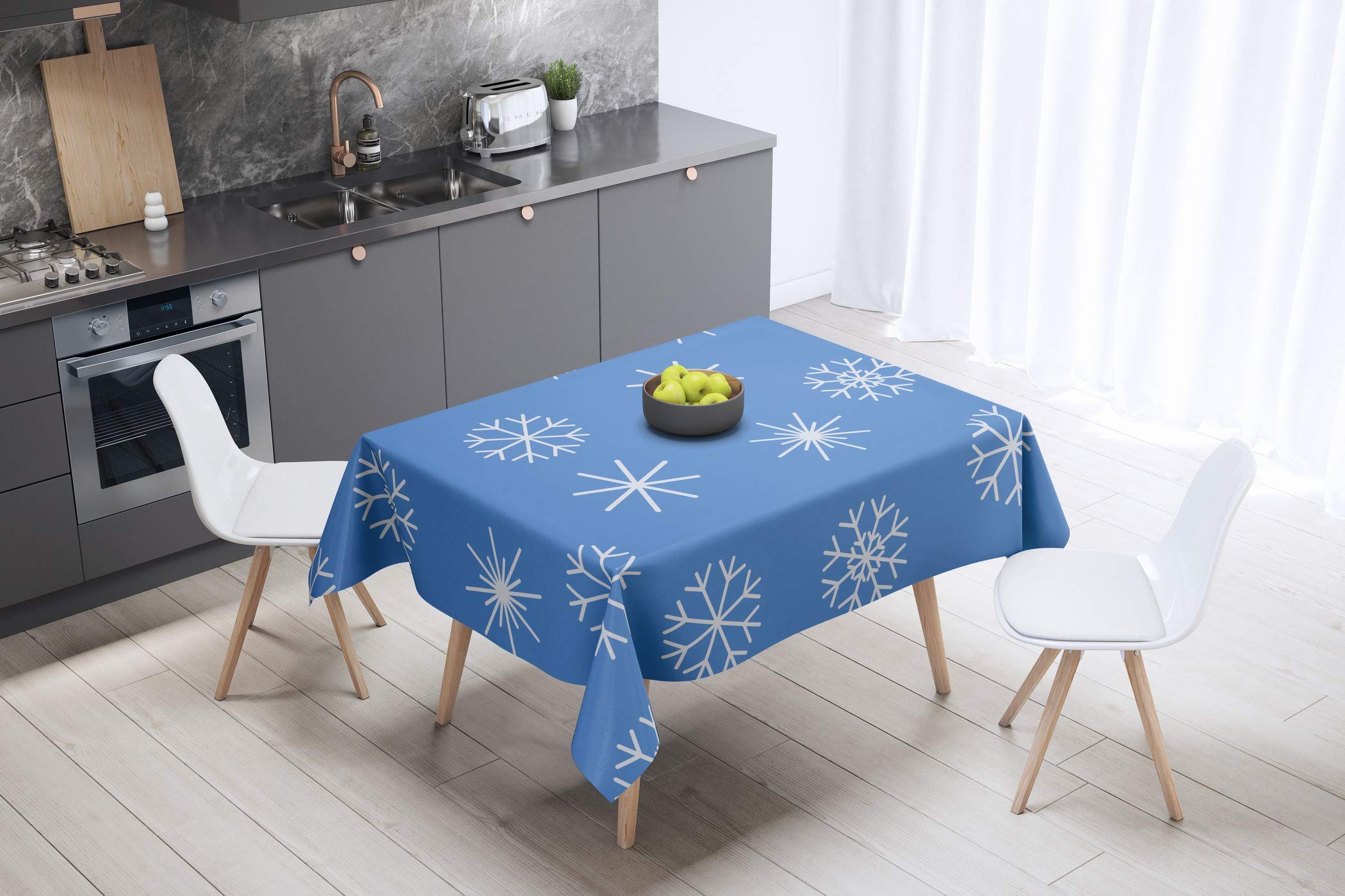 Bonamaison Kitchen Decoration, Tablecloth, 140cm x 140cm - Designed and Manufactured in Turkey