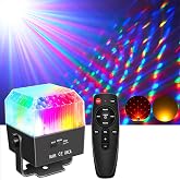 Mini Disco Ball Party Light with Remote | Sound Activated RGB LED Strobe Light, Disco Ball Light, Disco Lights for Room, Bedroom, Kids Room, Birthday and Holiday Decor