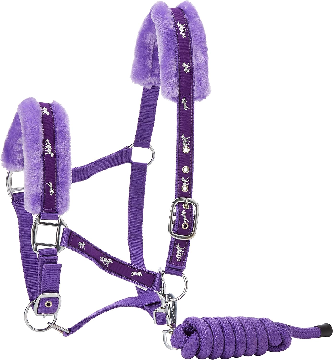 Cwell Equine New Mink padded HORSE COB PONY Nylon Halters/Headcollar