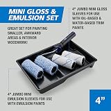 Harris Trade Jumbo Mini Gloss & Emulsion Roller Set 4in view 2