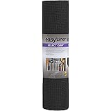 Duck Brand 281876 Select Grip Easy Liner Non-Adhesive Shelf Liner, 20-Inch x 24-Feet, Black