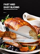 Reemix Electric Carving Knife Set with Two Blades and Serving Fork view 2