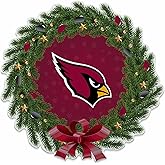 Rico Industries NFL Football Wreath Shape Cut Pennant - Home and Living Room Décor - Soft Felt EZ to Hang