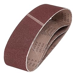 HARFINGTON 3 x 24 Inch Sanding Belts, 10 Pcs 80
