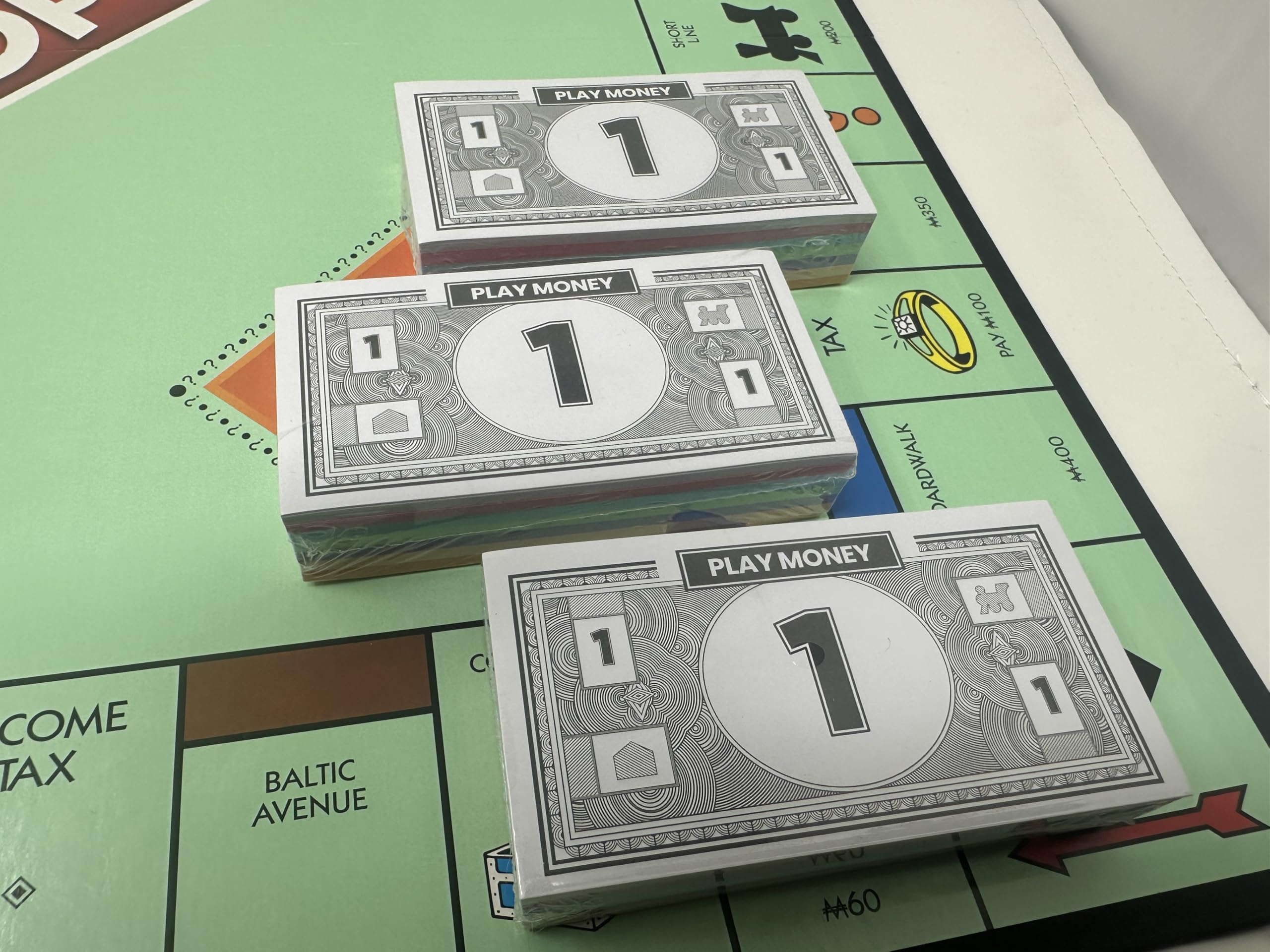 Play Money Compatible for Monoply Money 60 Each Bill Denomination, Mixed Colors: $1, $5, $10, $20, $50, $100, and $500 (3 Set)