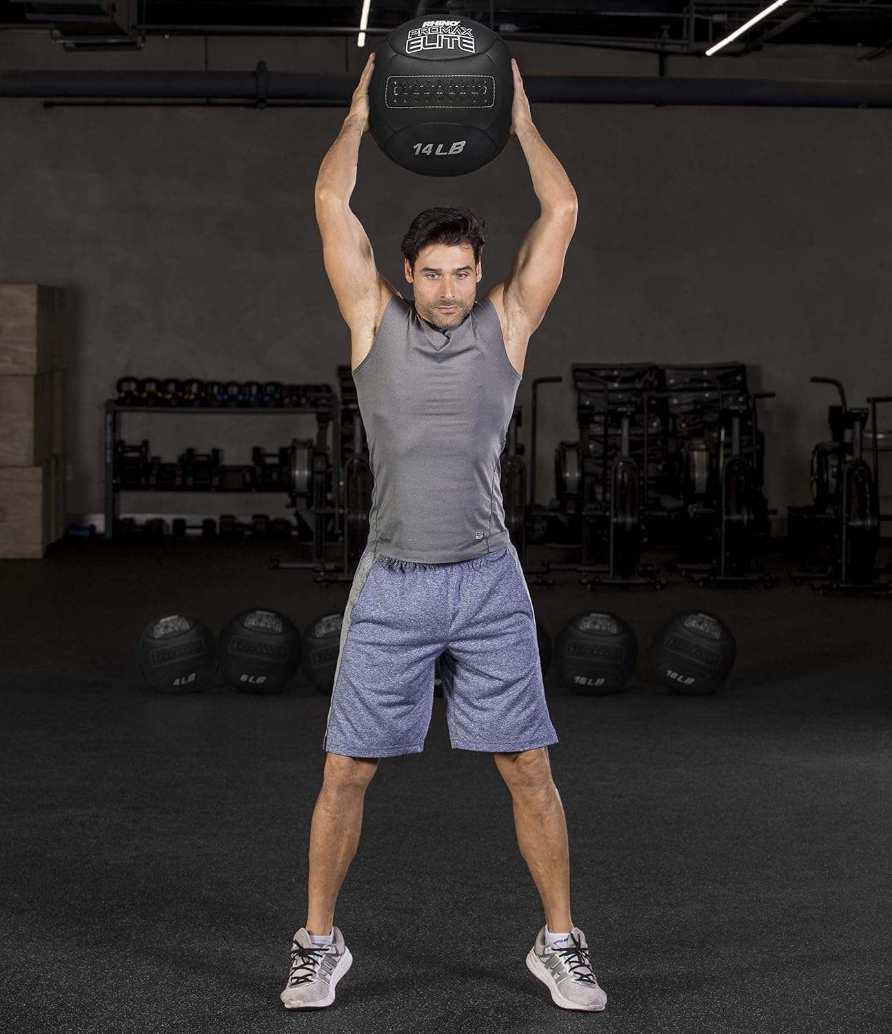Champion Sports Rhino Promax Elite Slam Balls, 14 lb, Soft Shell with Non-Slip Grip - Medicine Wall Ball for Slamming, Bouncing, Throwing - Exercise Ball Set for Crossfit, Plyometrics, Cross Training : Sports & Outdoors