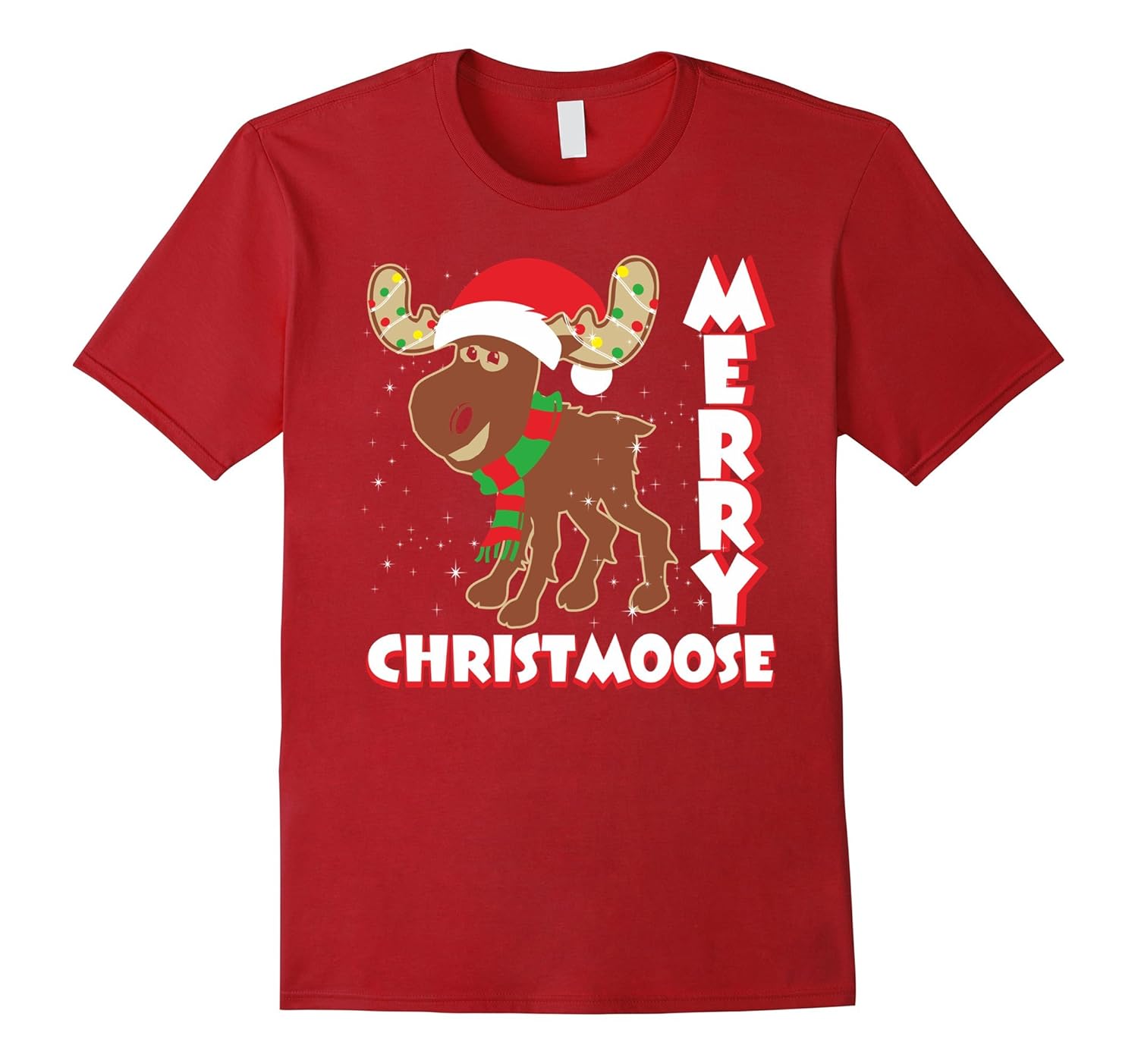 Merry Christmoose T-Shirt - Moose Pun Funny Christmas Shirt-ANZ