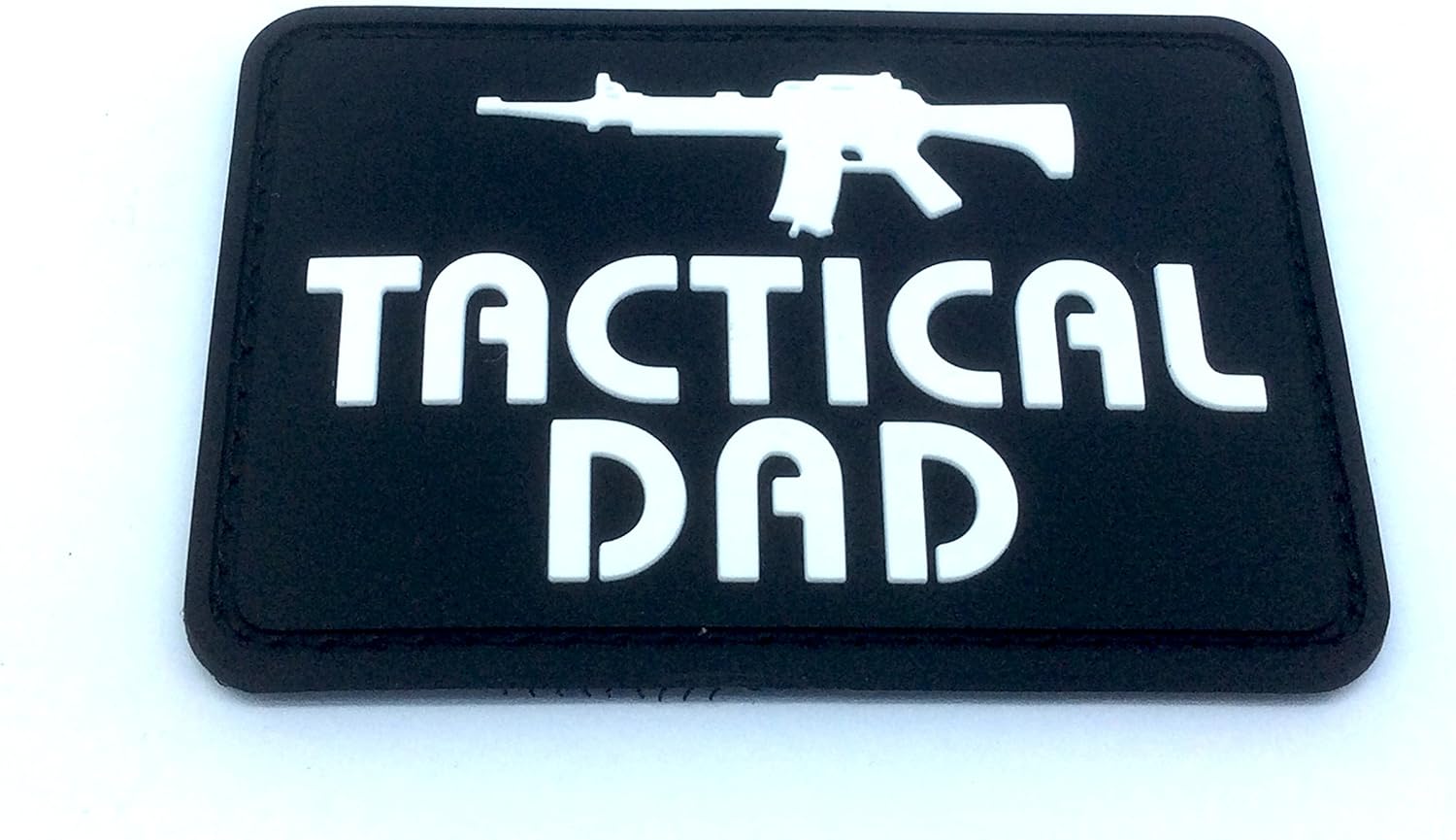 Tactical Dad Black PVC Airsoft Paintball Morale Patch Amazon.co.uk