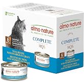 almo nature HQS Complete Wet Cat Food Tuna with Pumkin, Grain Free, GMO Free - 2.47oz - Pack of 6