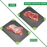 JINGQIANLIU Non-Stick Defrosting Tray, Fast Thaw Board for Meat view 4
