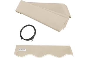 ALEKO FAB10X8IVORY29 Retractable Awning Fabric Replacement 10 x 8 Feet Ivory