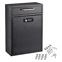 AdirOffice Wall Mount Mailbox - Combination Mailbox