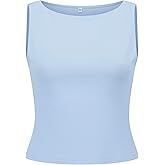 HNBAYPRX Women Off Shoulder Tops Sleeveless Shirts Going Out Crop Tank Top Tank top for Women Sleeveless Tops for Women