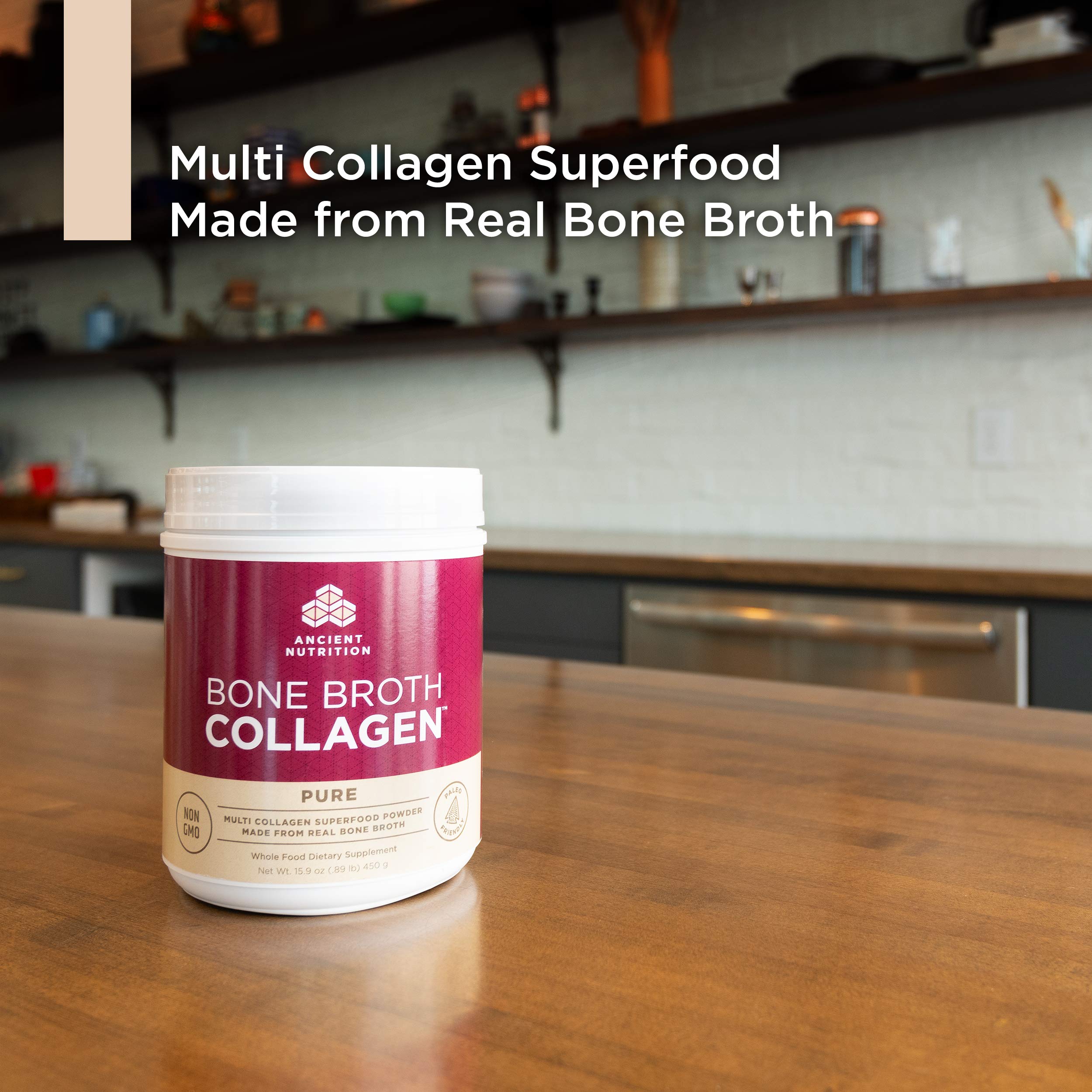 Ancient Nutrition Bone Broth Collagen Powder, 30 Servings of All