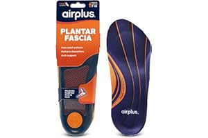 Airplus Plantar Fasciitis Orthotic 3/4 Length Shoe Insole- Foam Shell & Gel Heel - Deep Heel Cup, Full-Foot Arch Support - Soft Cushioning & Stability-APMA Certified-Fits Most Shoes & Boots - Unisex