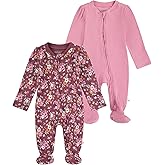 HUGGIES unisex-baby 2-pack Footed Coverall