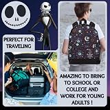 Disney Nightmare Before Christmas Backpack Jack Skellington Large Capacity view 3