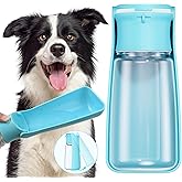 FORWH Portable Dog Water Bottle Dispenser [Leak Proof & Foldable] Dog Travel Water Bottle Bowl Accessories for Puppy Small Me