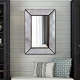 Howard Elliott Collection Durrango Rectangle Galvanized Metal Frame Wall Mount Mirror, 36 x 24 x 1.5 Inches Decorative Accent
