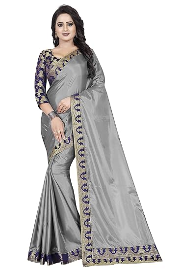 Titos Factory Womens Cotton Silk Fabric Traditional Saree With Blouse Piece