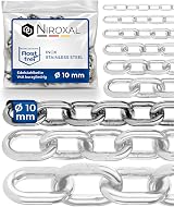 NietFullThings 316 Stainless Steel Short Link Chain 10 mm 1 m Marine Grade