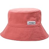 Hurley Womens 100% Cotton Canvas Reversible Bucket Hat, Packable | Two Looks in One with a Bold Print on the Reverse Side, Lightweight Fabric Shades Your Face, Folds Flat for Easy Travel