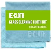 E-Cloth Window and Glass Cleaner Kit, Just Add Water - 1 Kit | Chemical-Free Cleaning - Reusable &amp; Machine Washable Towel, Versatile Use for Mirrors, Cars, &amp; Lenses, Alaskan Blue
