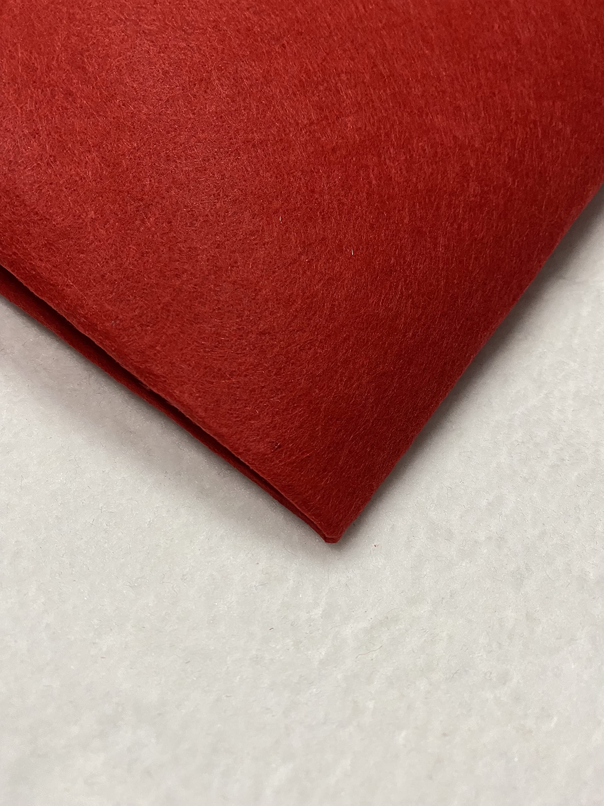Craft Felt by The Metre Material for Sewing Embroidery Decorations 90CM Wide (2 Meter, Red) — image 1