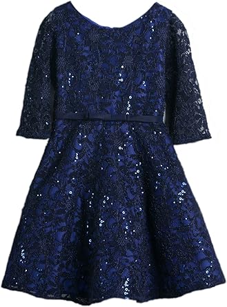 kids navy dresses