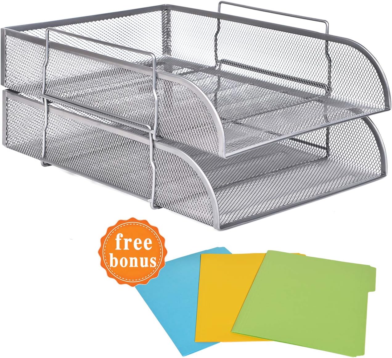 Best all-in-one black wire mesh desk organizer