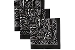 Tough Headwear Large Bandana Headband - Handkerchief Bandanas for Men & Women - Paisley Bandana Pack - Cowboy Scarf
