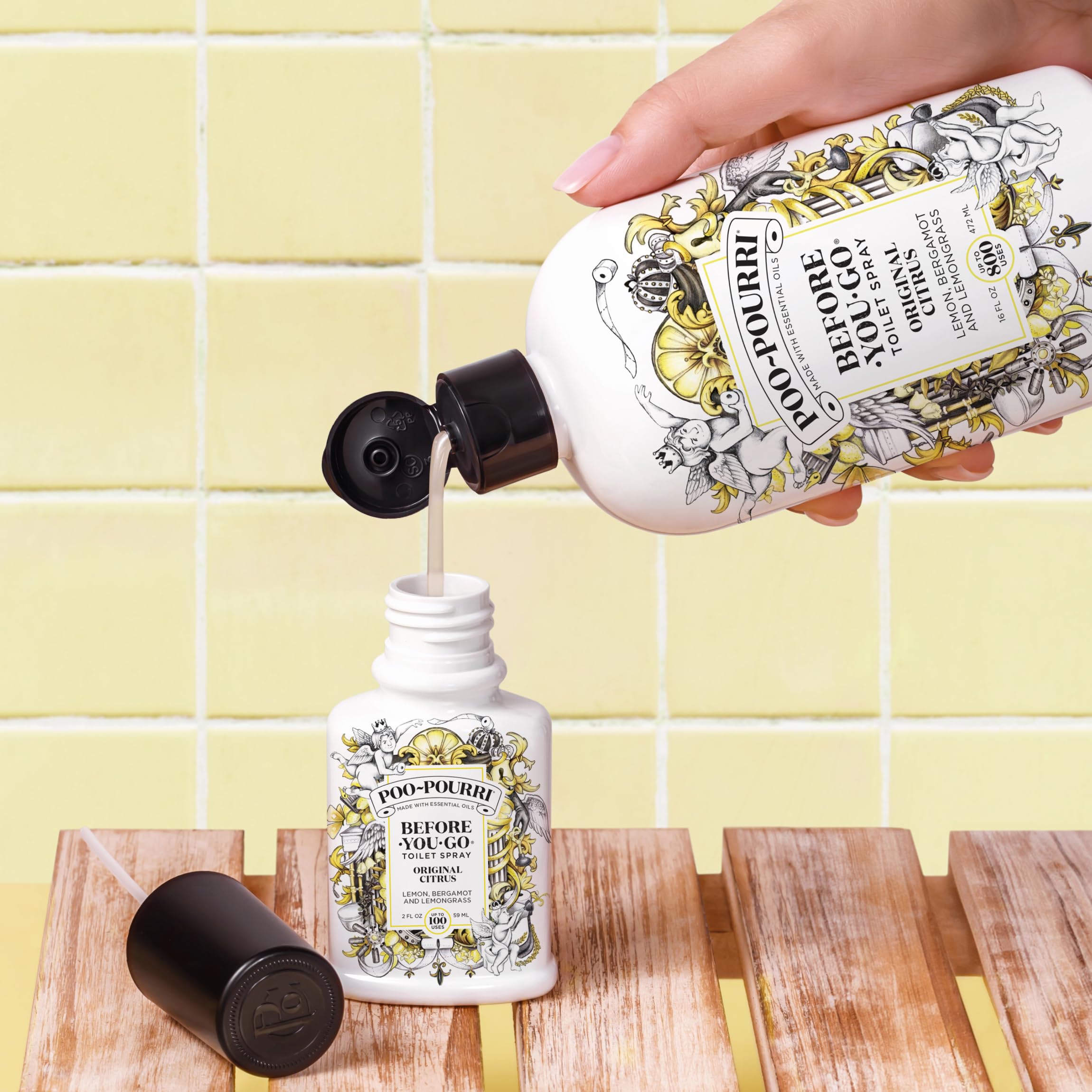 Poo-Pourri Before-You-Go Toilet Spray, Travel Essentials, .34 Fl Oz, In A Pinch Variety 3 Pack, Each Up to 20 Uses, On-The-Go Bathroom Odor Deodorizer with Essential Oils, TSA Approved Size, 3 Scents