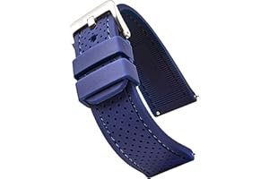 STUNNING SELECTION ALPINE Sporty Premium Soft Silicone Adjustable Watch Band - Replacement Rubber Watch Bands for Women & Men - Waterproof Quick Release Watch Straps - Compatible with Regular & Smart Watch Bands